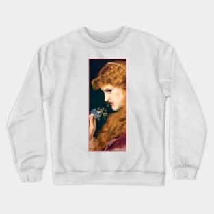 Love’s Shadow by Frederick Sandys Crewneck Sweatshirt